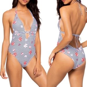 L*SPACE Pamela One Piece Swim Suit Size 6 $185 NWT!